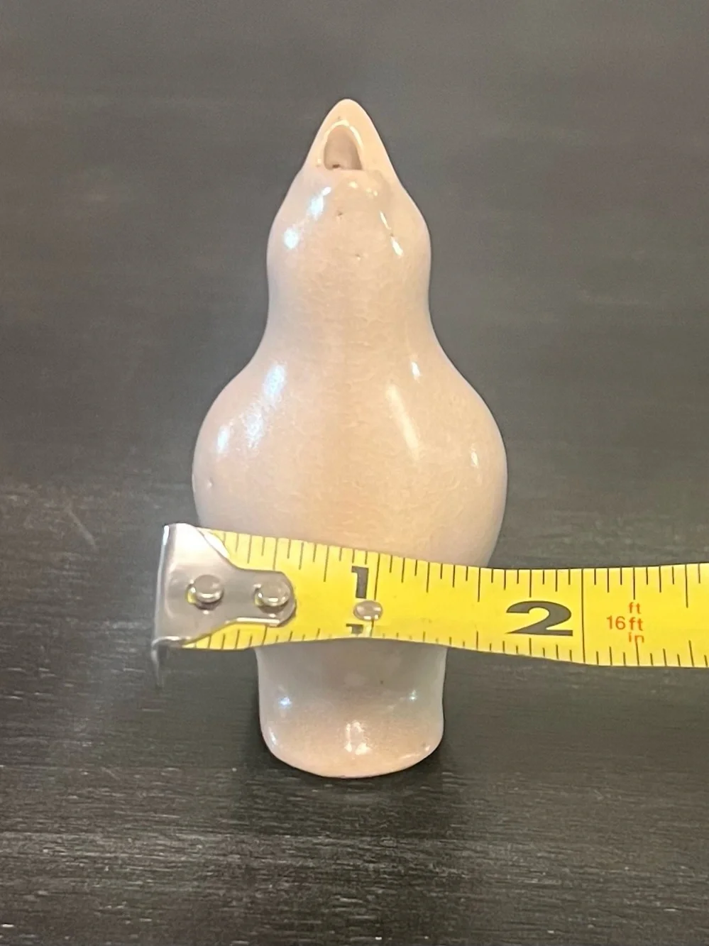 VTG Cream Ceramic Pie Bird Vent Funnel Kitchenalia W/ Original Insert 3.25”